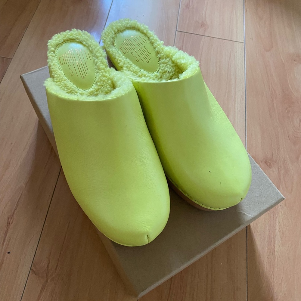 Charlotte Stone shearling clog 9